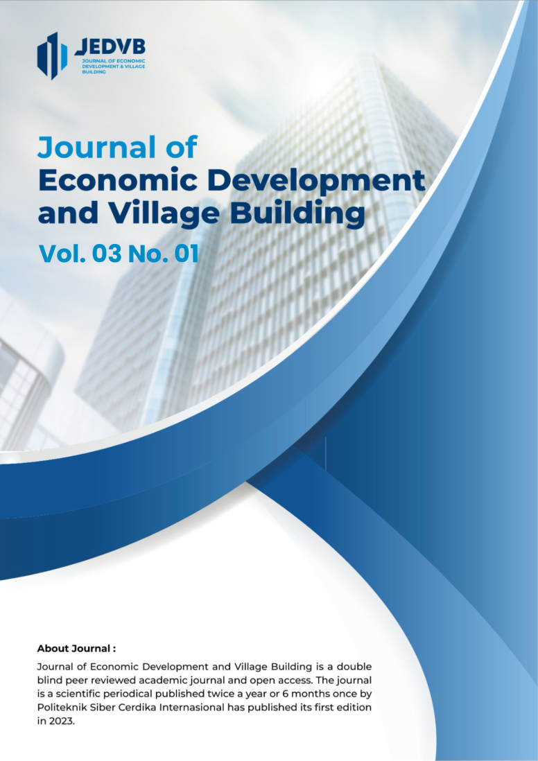 					View Vol. 3 No. 1 (2025):  Journal of Economic Development and Village Building
				